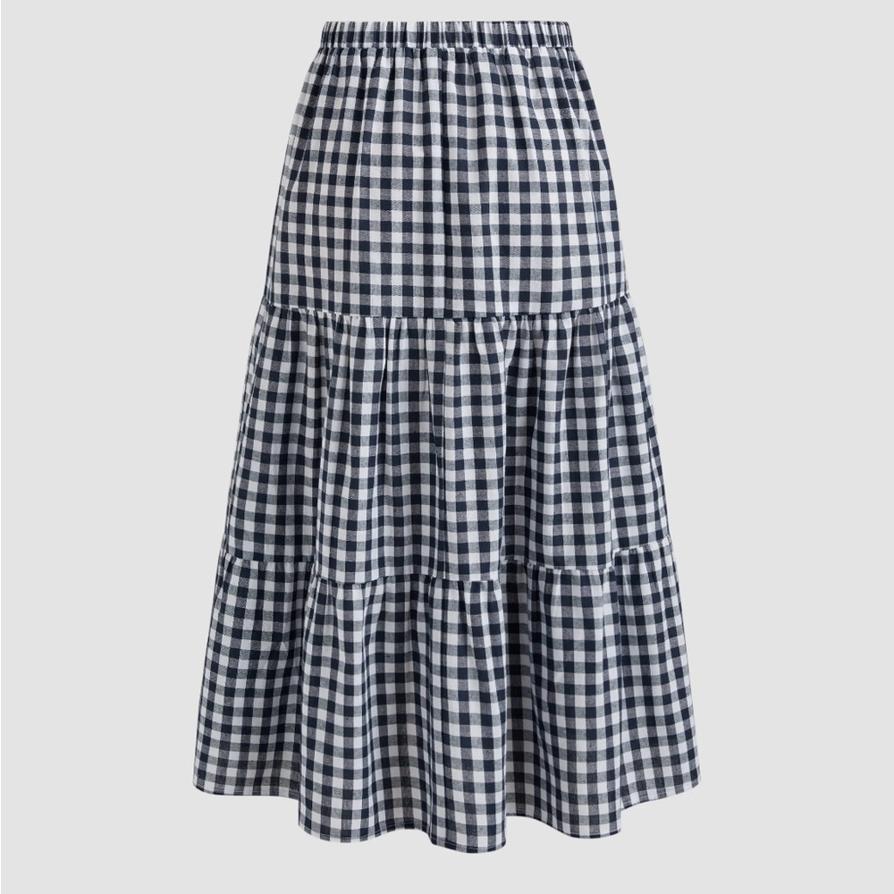 Cider Gingham Skirt